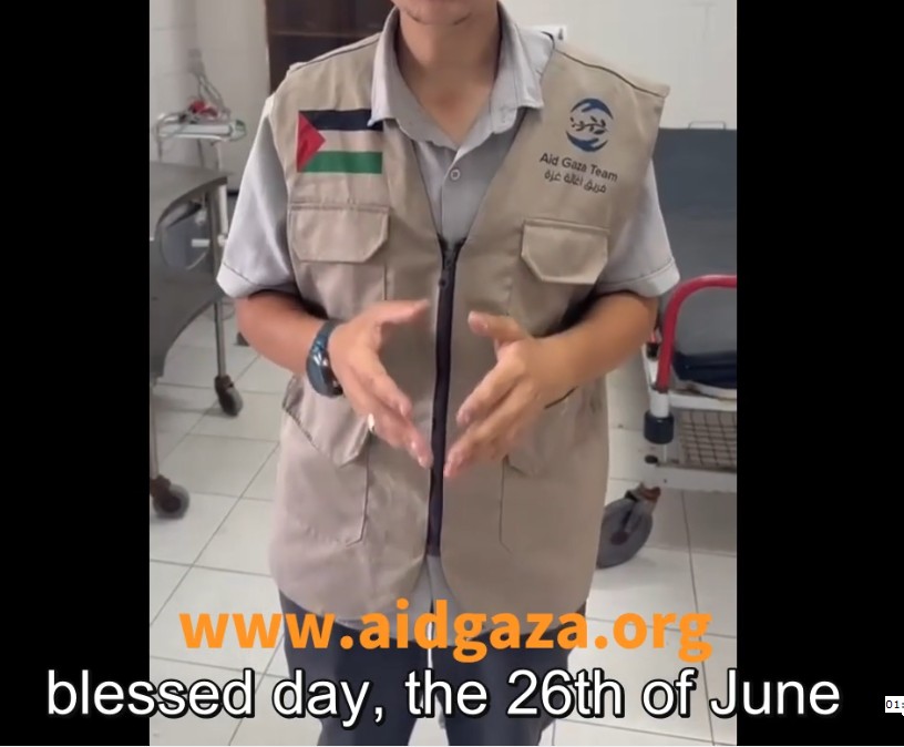 Action for Gaza Donations: Food Distribution to Alshifa Hospital in June 26th to North of Gaza